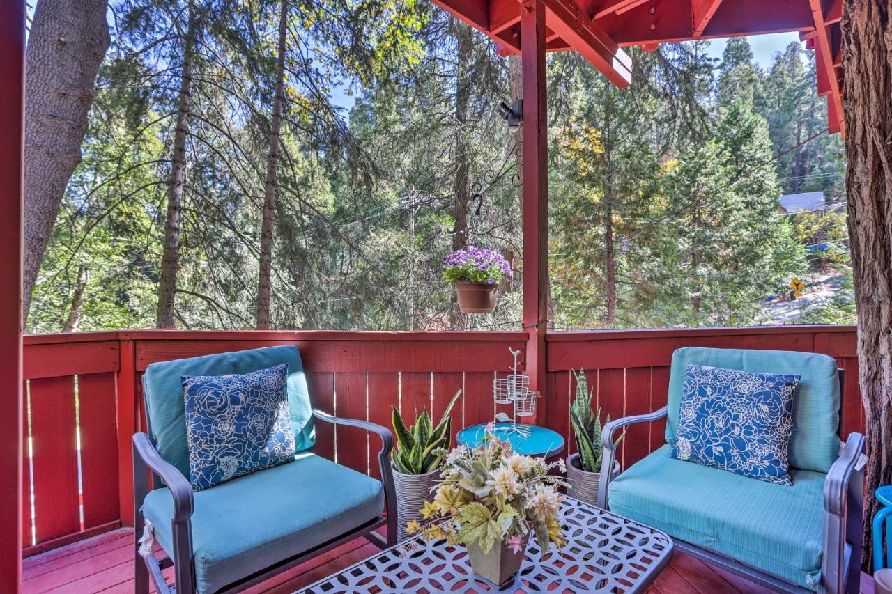Boho Crestline Cabin, 1 Mile To Lake Gregory! Luaran gambar