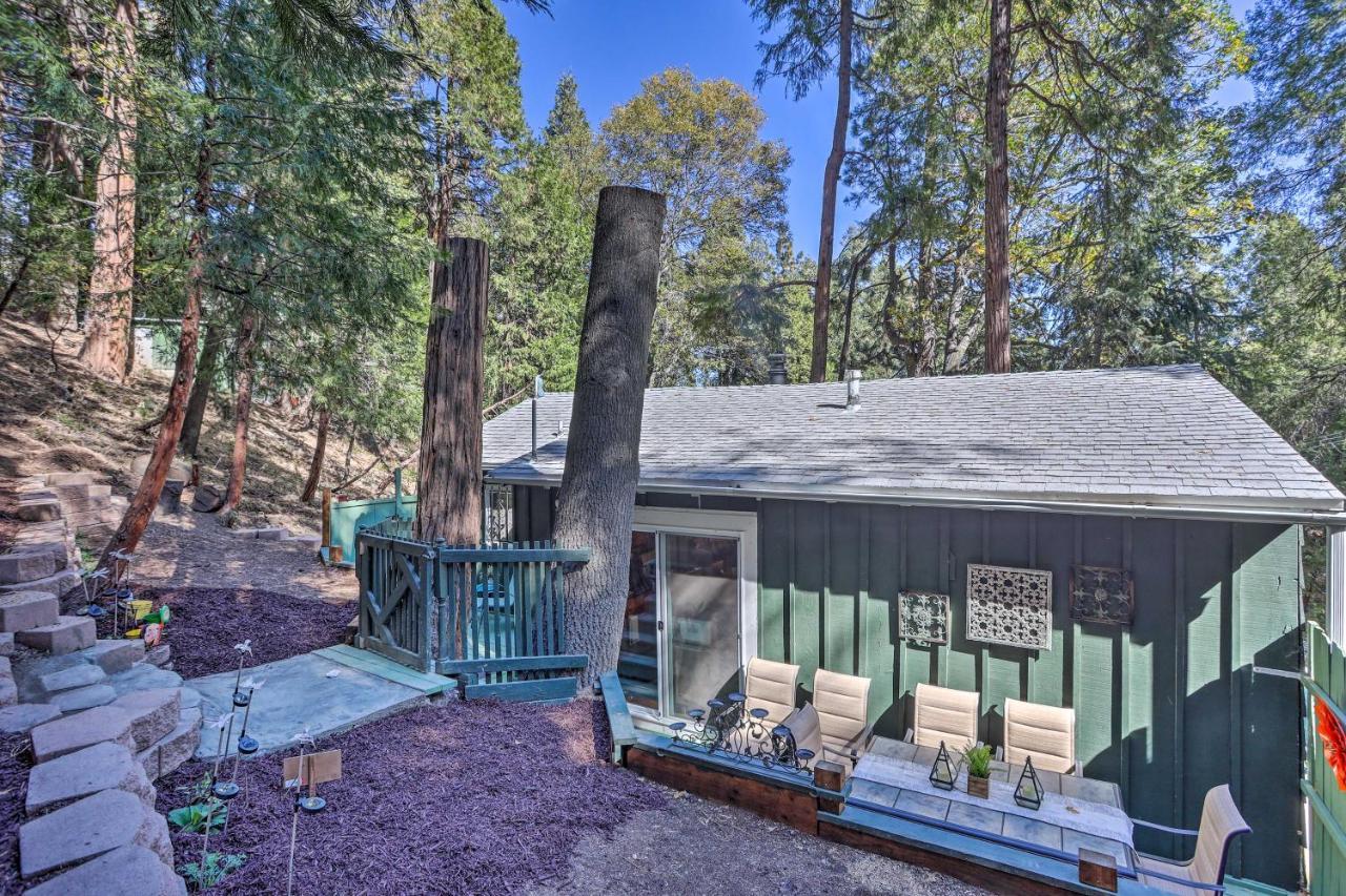 Boho Crestline Cabin, 1 Mile To Lake Gregory! Luaran gambar