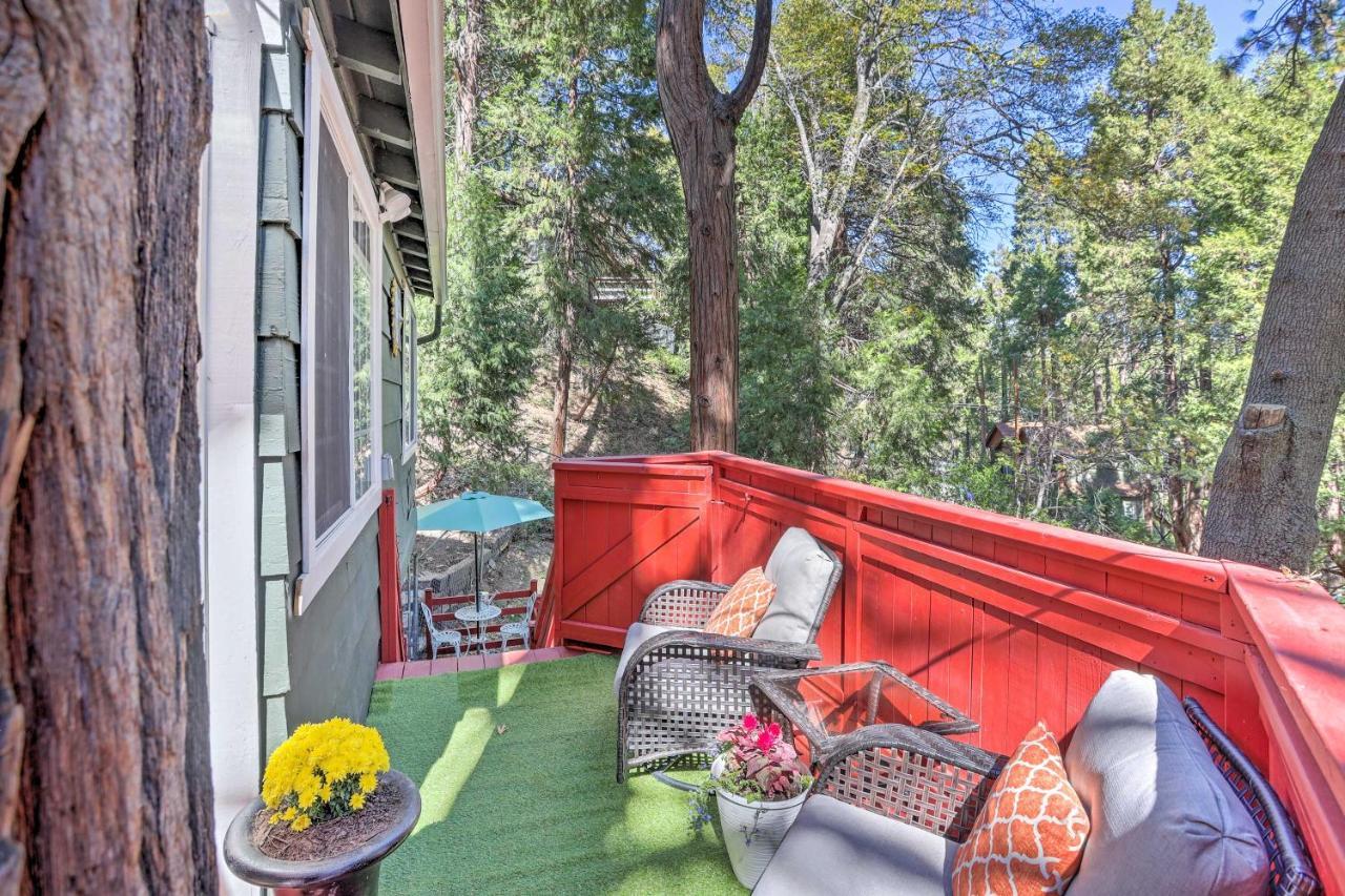 Boho Crestline Cabin, 1 Mile To Lake Gregory! Luaran gambar